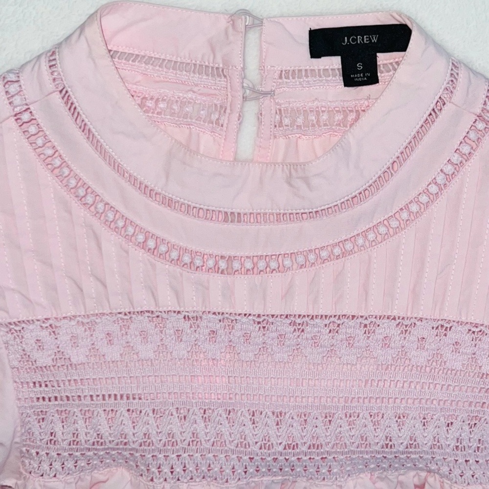 J.Crew Women’s Pink Ruffle Blouse - Picture 4 of 9